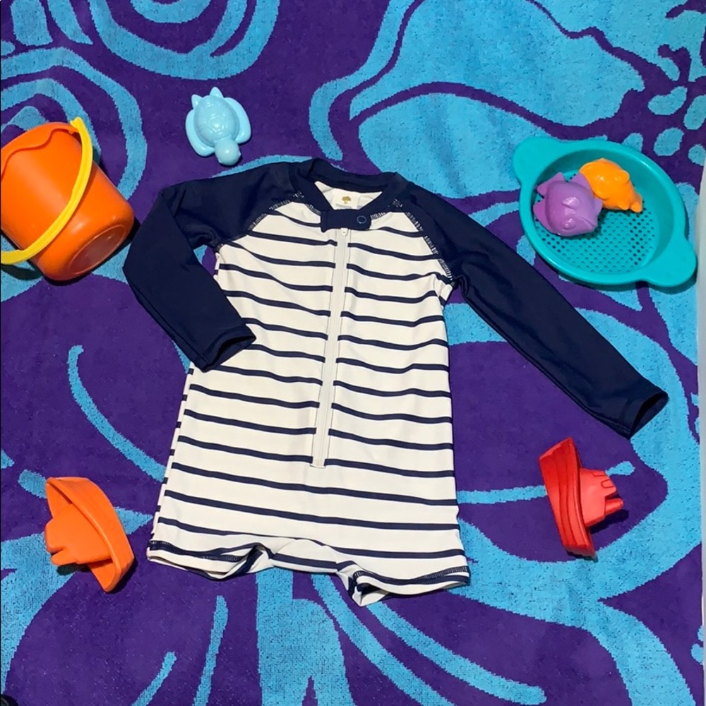 Tucker + Tate One piece rash guard Swimwear 12mo
